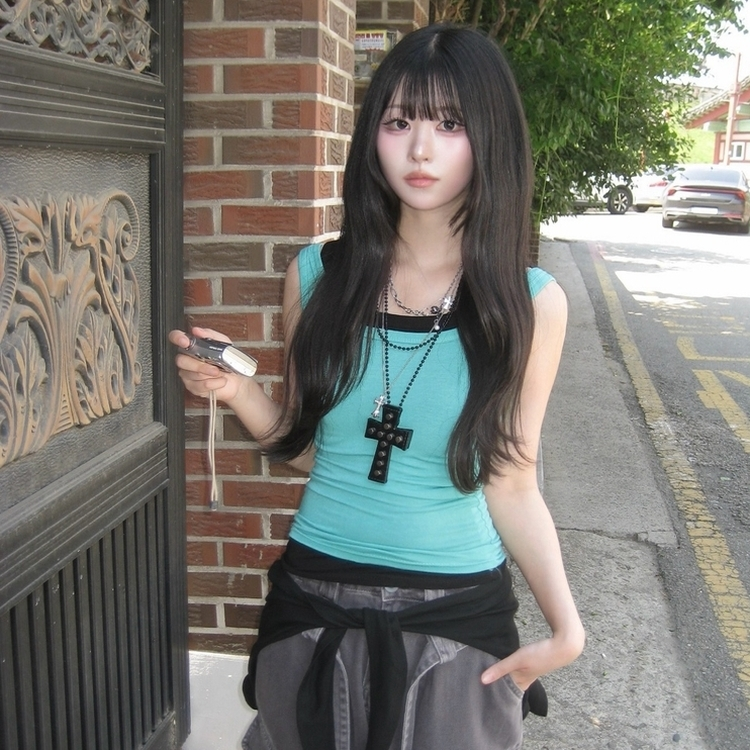 ベーシックノースリーブTシャツ(5color) MINT