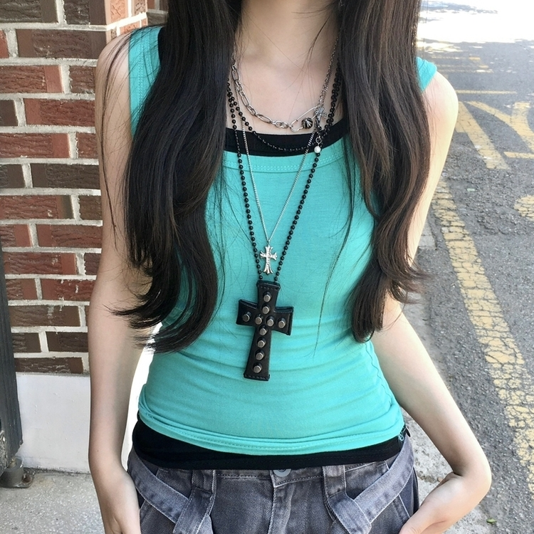 ベーシックノースリーブTシャツ(5color) MINT