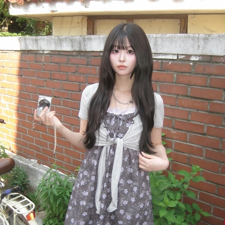 リボン半袖ボレロカーディガン GREY