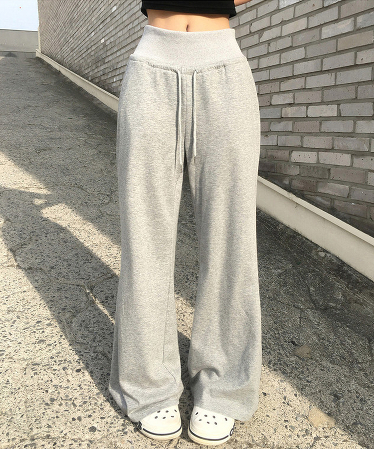 【丈別】バンディングブーツカットトレーニングパンツ GREY
