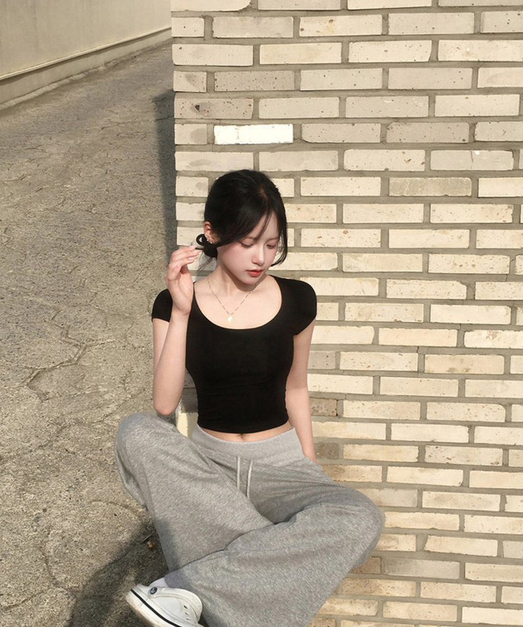 【丈別】バンディングブーツカットトレーニングパンツ GREY