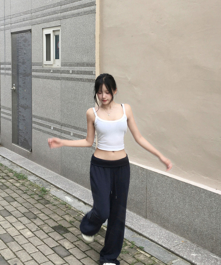 【丈別】バンディングブーツカットトレーニングパンツ NAVY