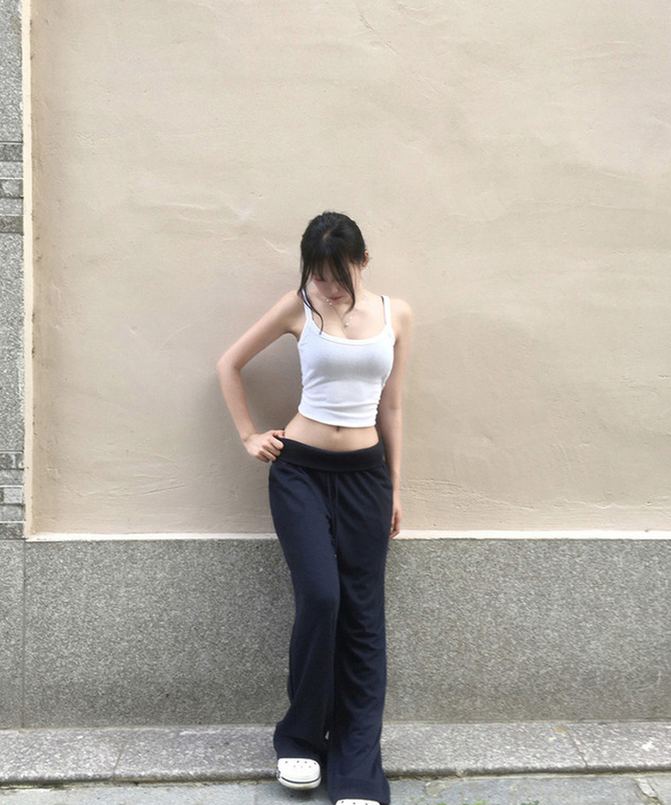 【丈別】バンディングブーツカットトレーニングパンツ NAVY