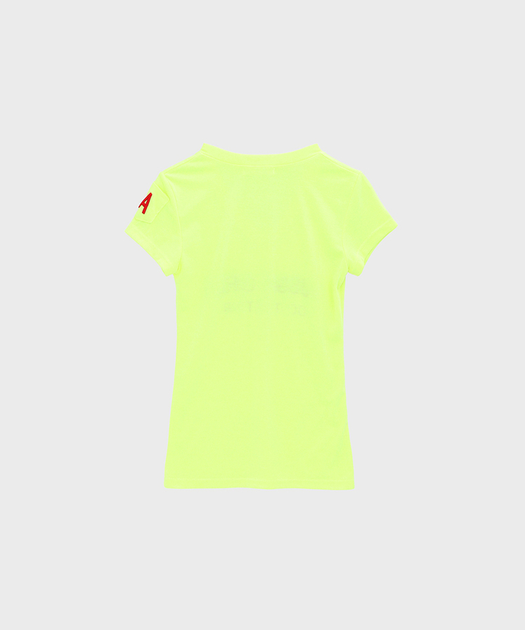 レタリングVネック半袖Tシャツ
