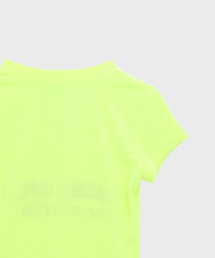 レタリングVネック半袖Tシャツ