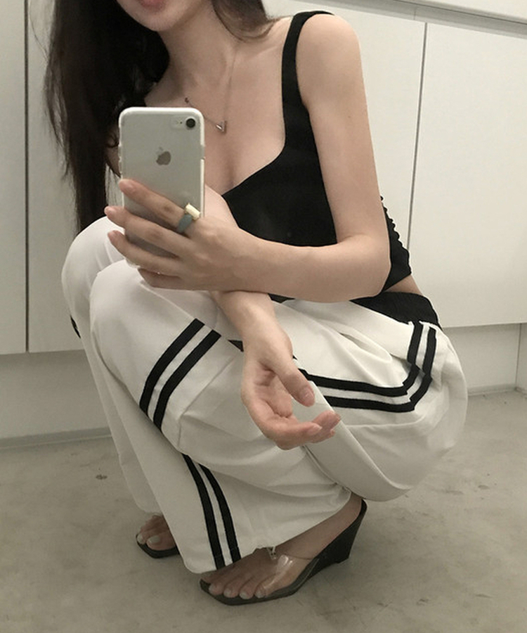 ストリングワイドトレーニングパンツ IVORY