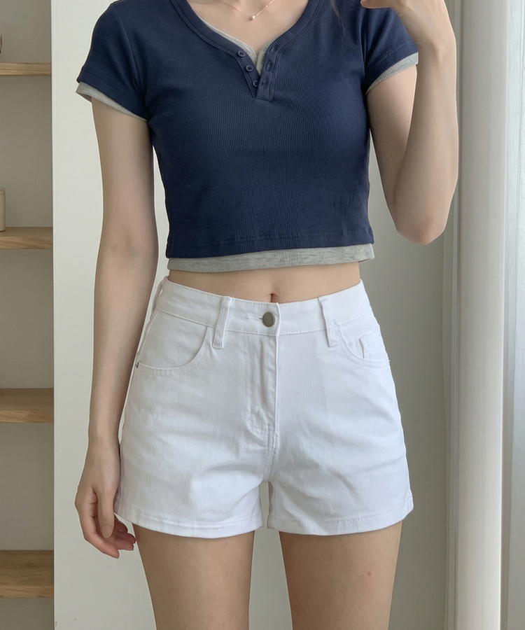ストレッチベーシックショートパンツ IVORY