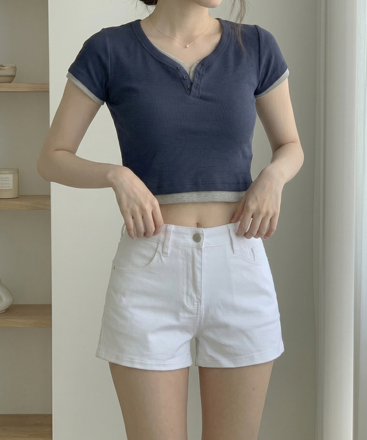 ストレッチベーシックショートパンツ IVORY