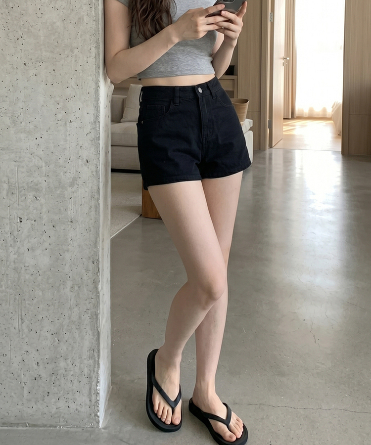 ストレッチベーシックショートパンツ BLACK
