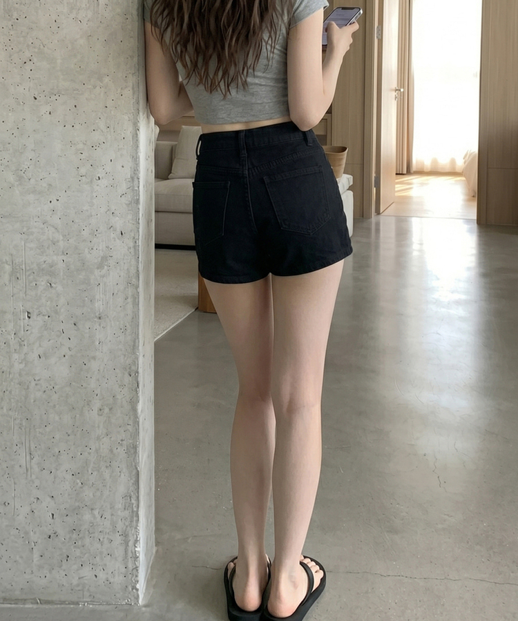 ストレッチベーシックショートパンツ BLACK