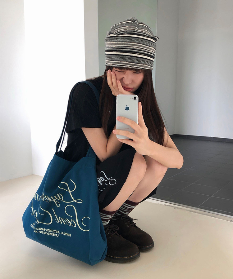 レタリングバミューダトレーナーパンツ BLACK