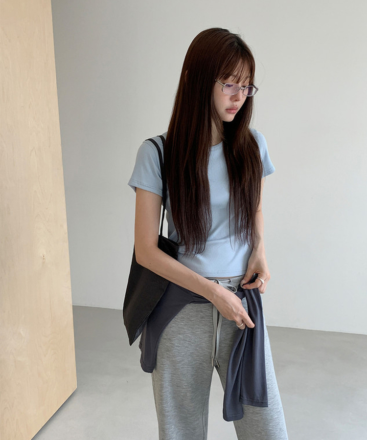 ブーツカットバンディングパンツ GREY