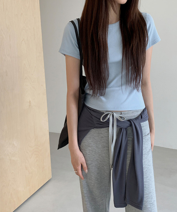 ブーツカットバンディングパンツ GREY