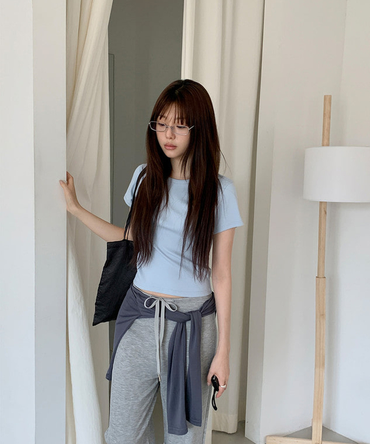 ブーツカットバンディングパンツ GREY