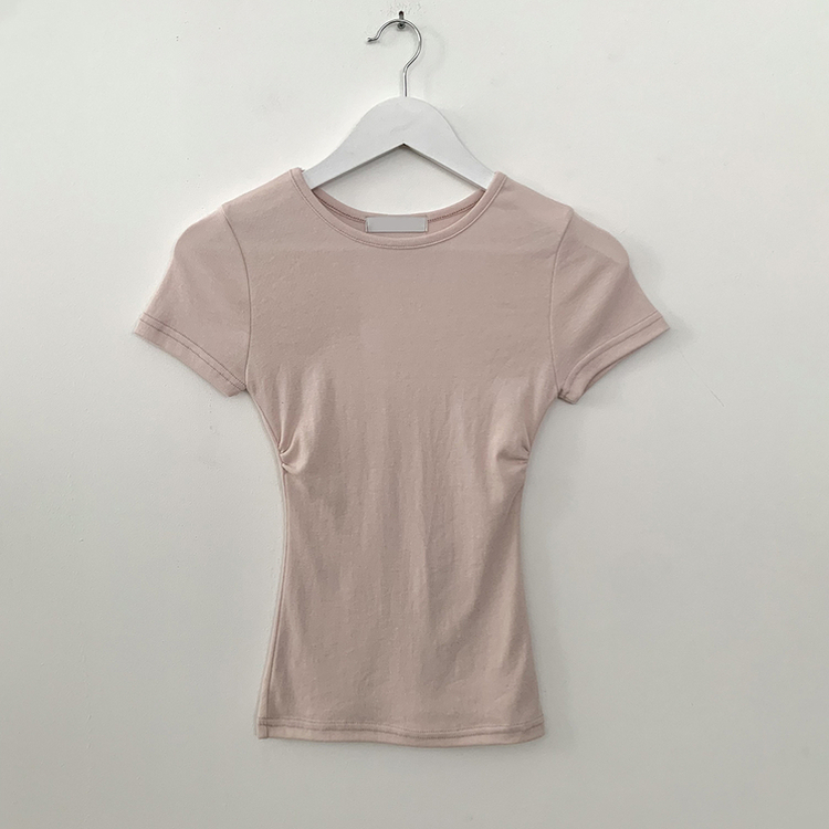 【1+1企画】サイドシャーリングスリムフィット半袖Tシャツ