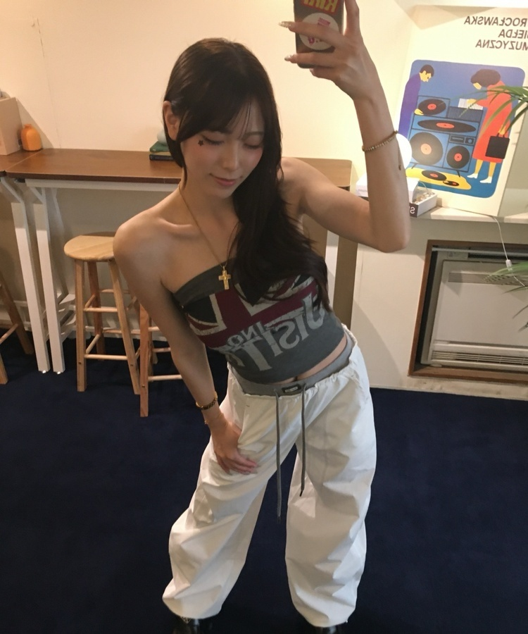 빈티지 유니언잭 베어탑 그레이