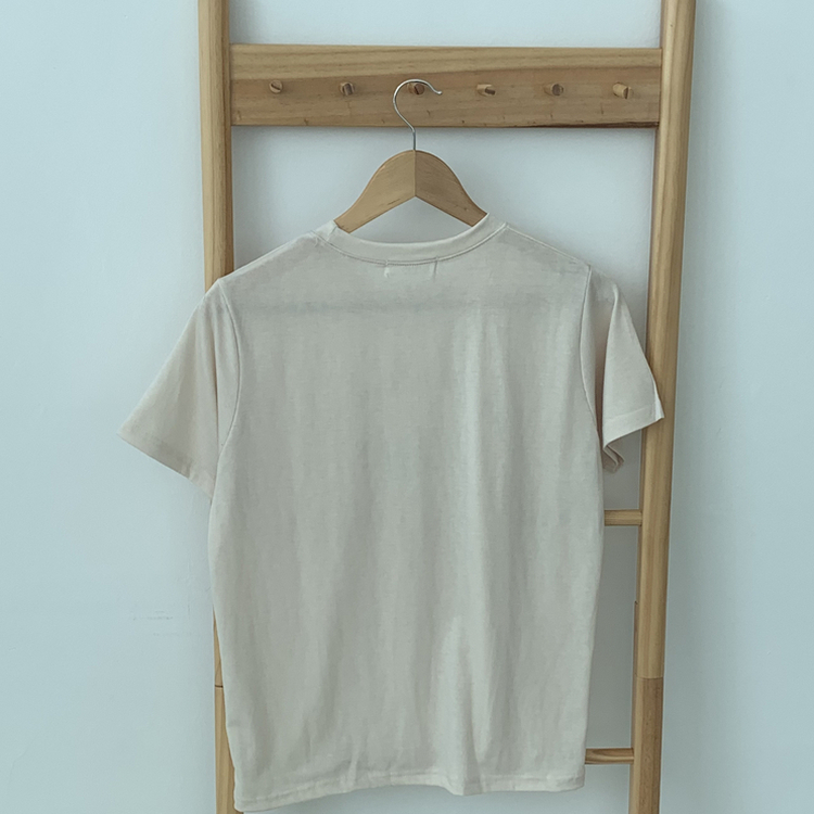 レタリングセミクロップ半袖Tシャツ