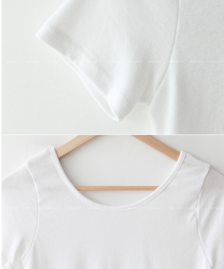 Uネック半袖Tシャツ(5color)