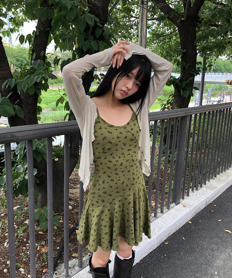 ウェーブテンセルカーディガン(7color) LIGHT BEIGE