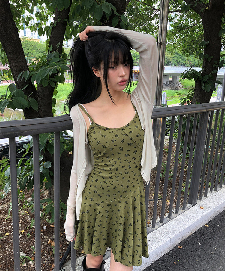 ウェーブテンセルカーディガン(7color) LIGHT BEIGE