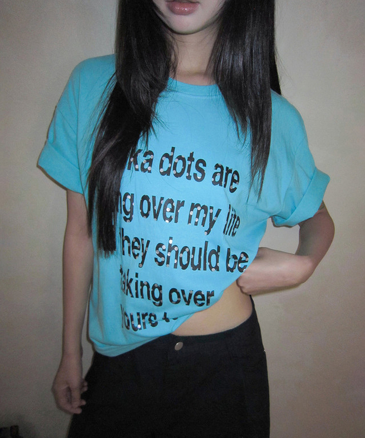 レタリング半袖Tシャツ MINT