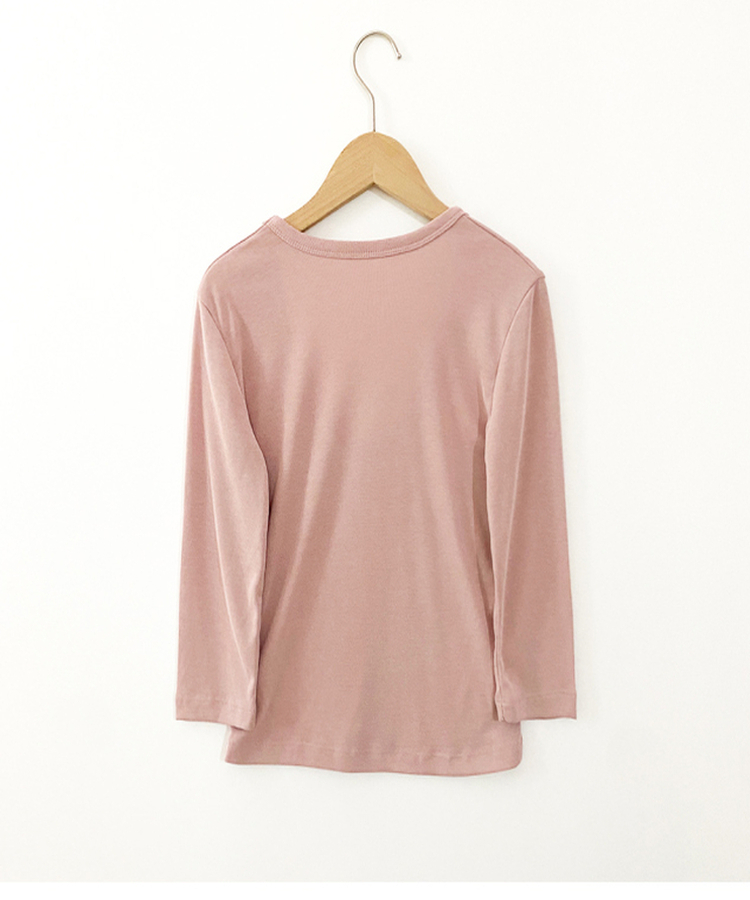 ディープVネック7分丈Tシャツ
