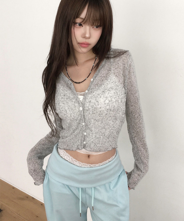 【カップ付き】リボンレースクロップドキャミソール WHITE