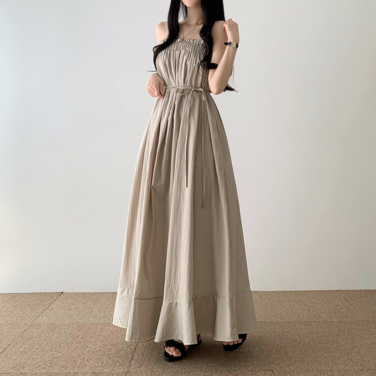 2WAYサマーロングワンピース(5color) BEIGE
