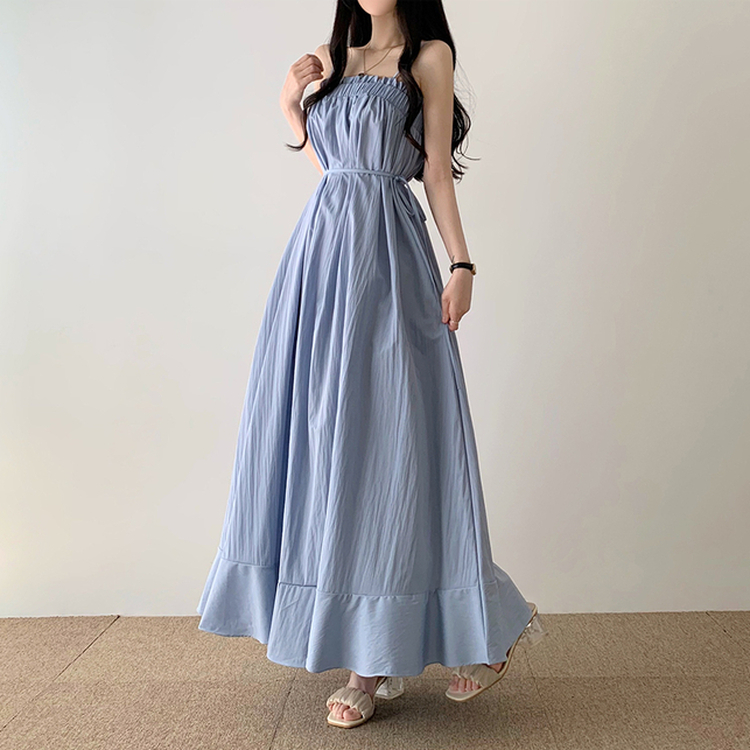 2WAYサマーロングワンピース(5color) BLUE