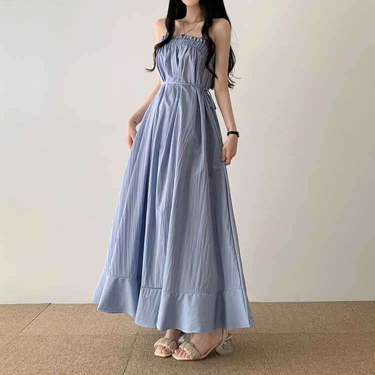 2WAYサマーロングワンピース(5color) BLUE