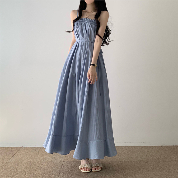 2WAYサマーロングワンピース(5color) BLUE
