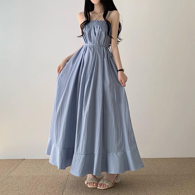 2WAYサマーロングワンピース(5color) BLUE