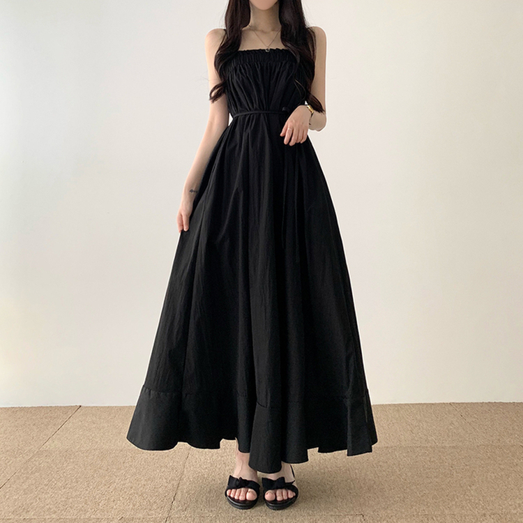 2WAYサマーロングワンピース(5color) BLACK