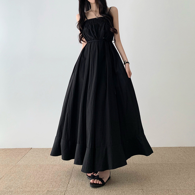 2WAYサマーロングワンピース(5color) BLACK