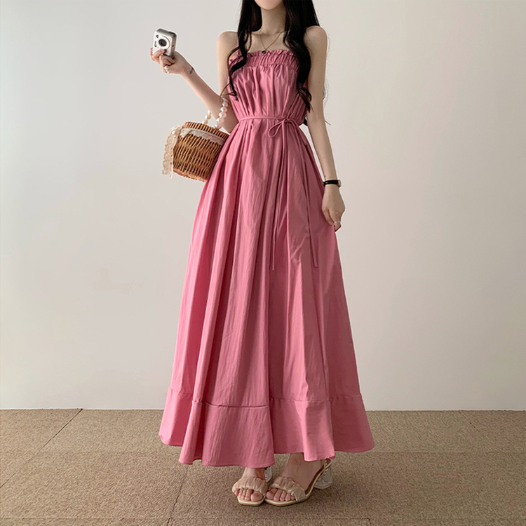 2WAYサマーロングワンピース(5color) PINK