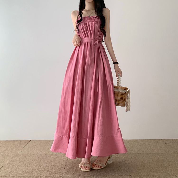 2WAYサマーロングワンピース(5color) PINK