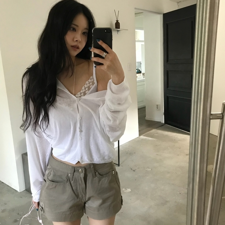 バックルポイントショートパンツ KHAKI