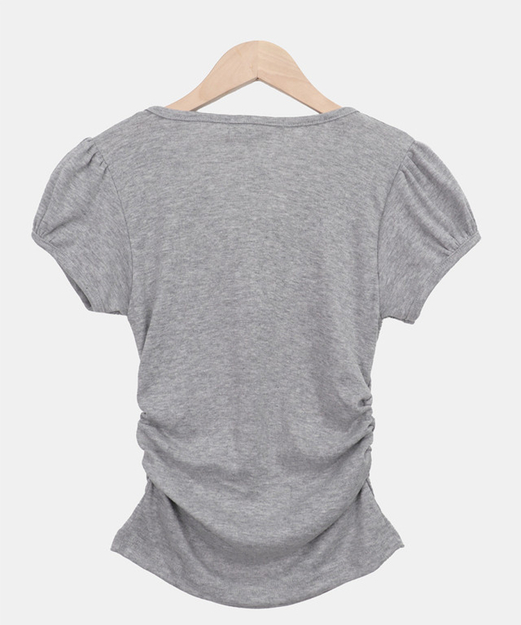 ヘンリーネックパフ半袖Tシャツ(7color)