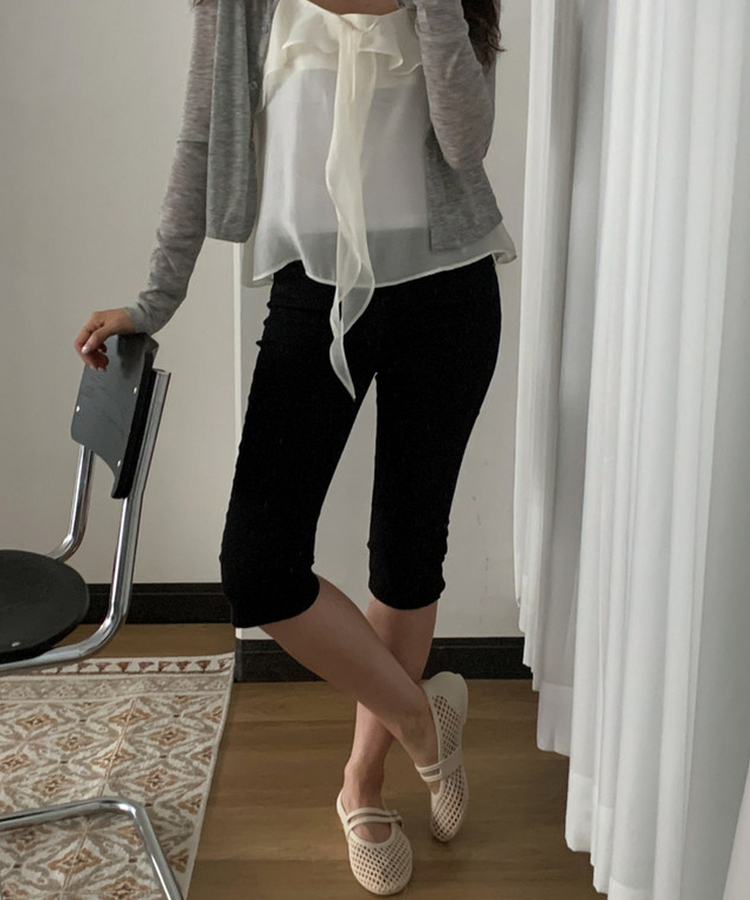 メッシュメリージェーンフラットシューズ BEIGE