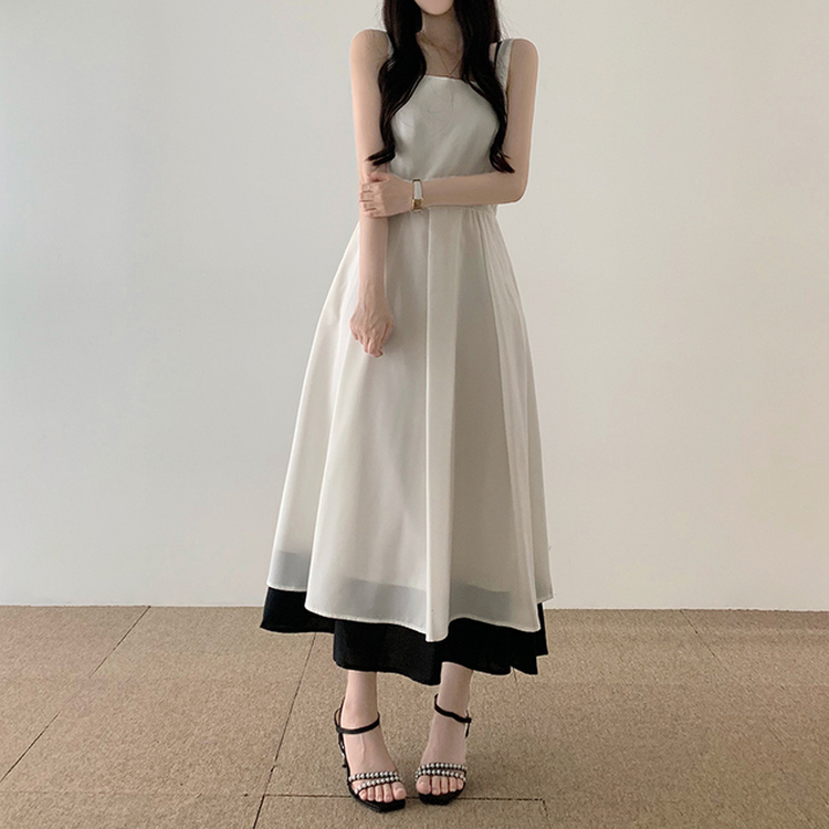 ティアードキャミソールロングワンピース｜ロングワンピース｜韓国