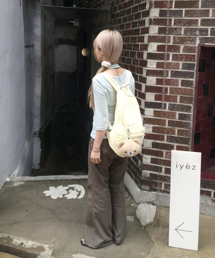 ブーツカットリブパンツ KHAKI