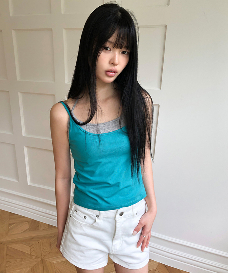 スタッズショートパンツ WHITE