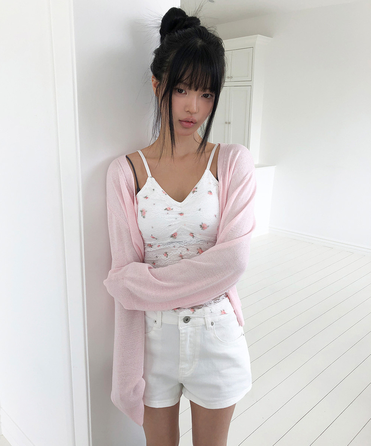 スタッズショートパンツ WHITE