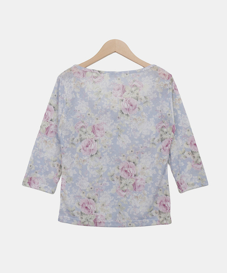 フラワー7分丈Tシャツ