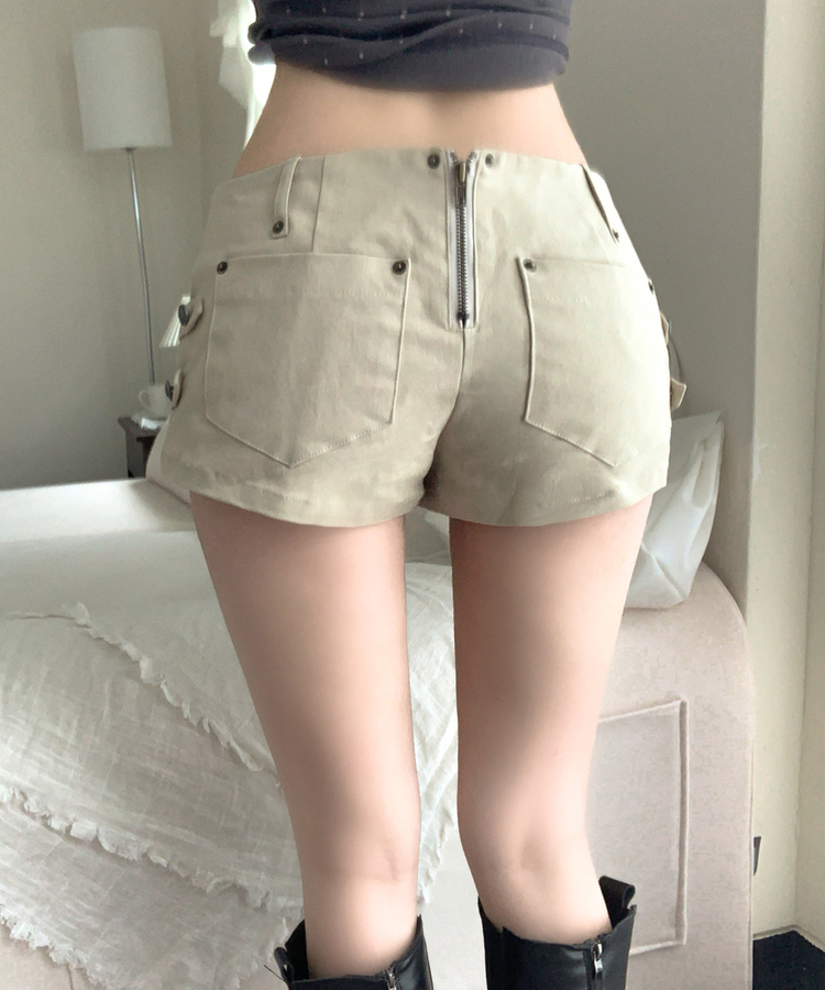 ローライズナポレオンショートパンツ BEIGE
