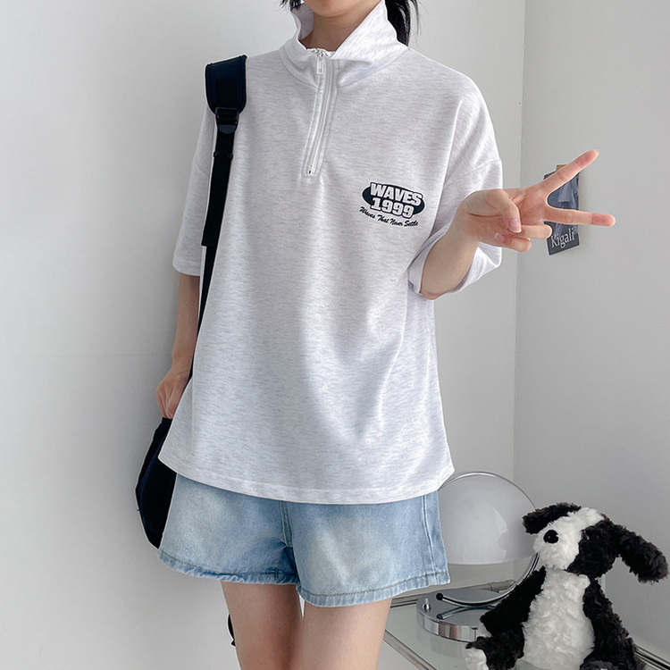 PRGR シャツ&トレーナー5点セット （半袖×3,長袖×2） レタリングハーフジップアップ半袖Tシャツ｜半袖Tシャツ｜韓国