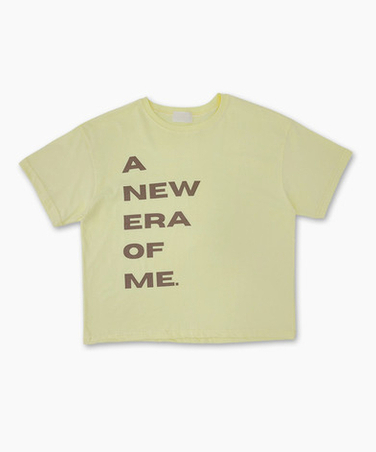 レタリングプリントルーズ半袖Tシャツ(5color)