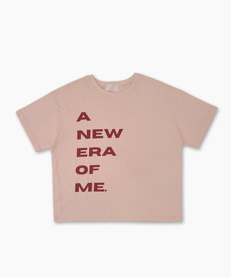 レタリングプリントルーズ半袖Tシャツ(5color)