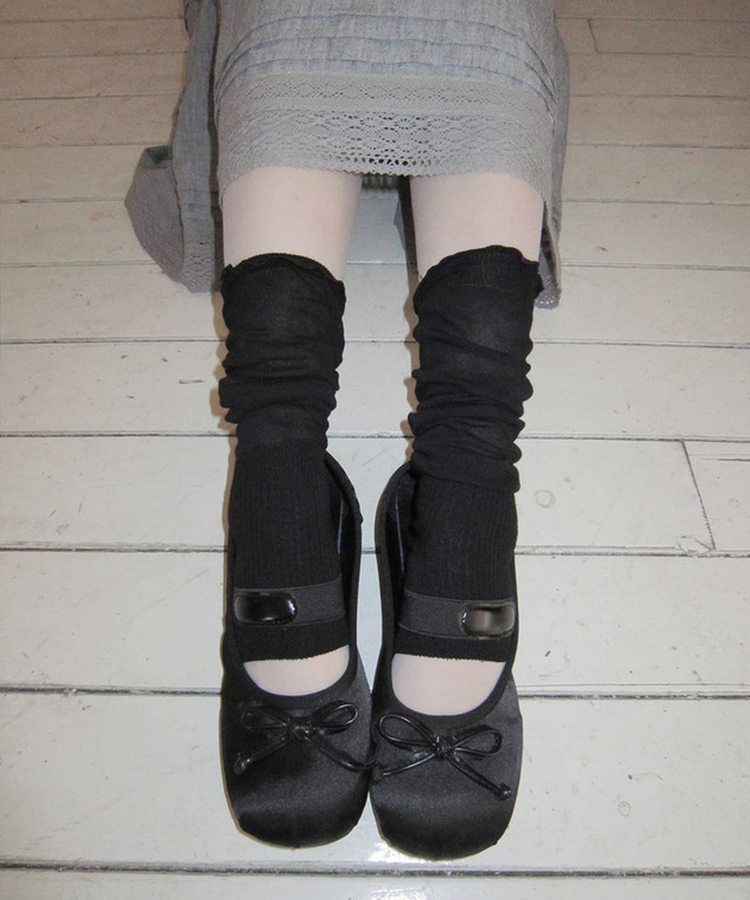 ベーシックサマーレッグウォーマー BLACK