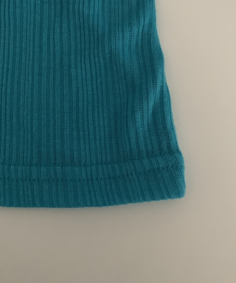 플리 딥브이 시스루 골지 긴팔티셔츠 8color